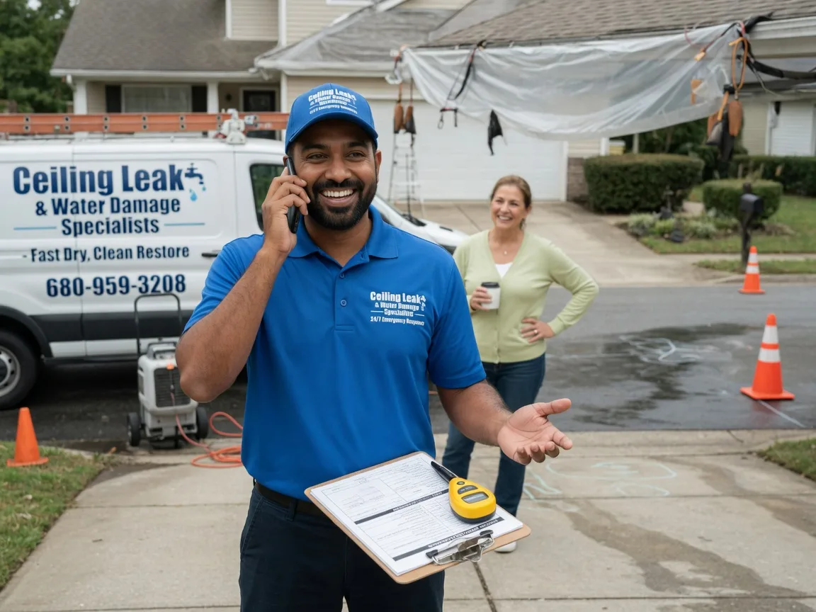 Ceiling Leak Cleanup Vandalia, OH FAQs